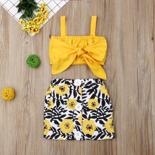 Pigernes crop top og nederdel L1263