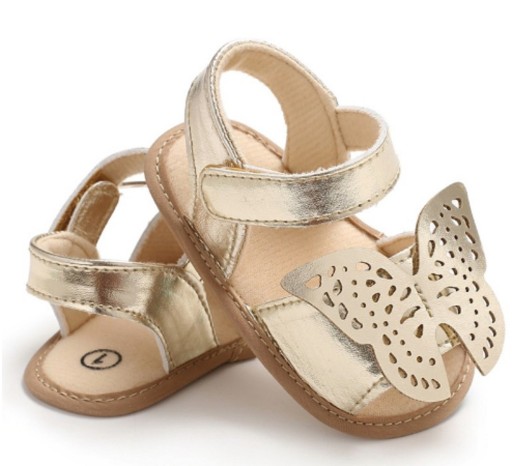 Pigesandaler med butterfly