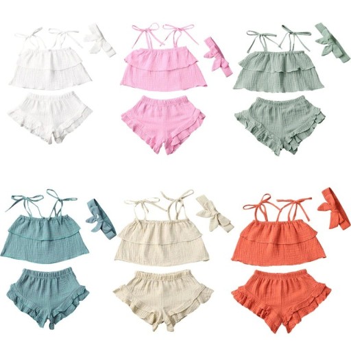 Pigetop og shorts L1260