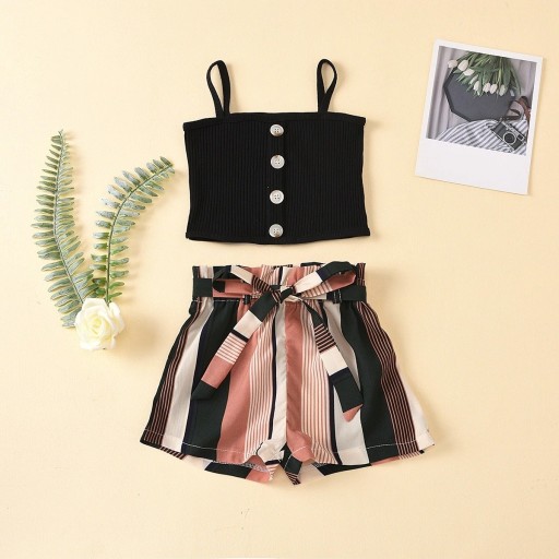 Pigetop og shorts L1471