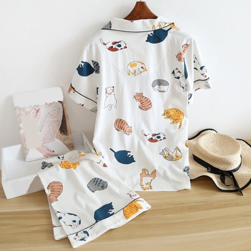 Pijama feminino com gatinhos P2722