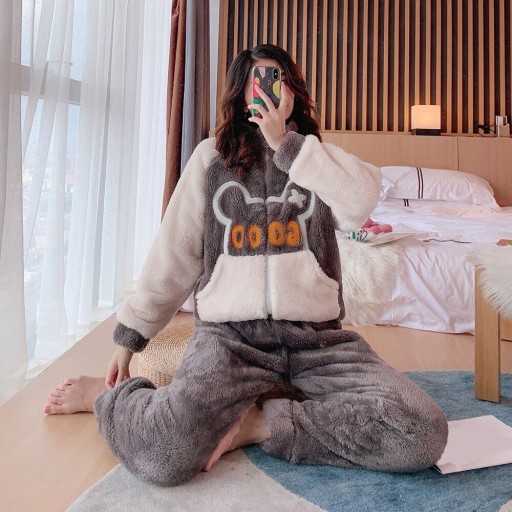 Pijama feminino quente P2923