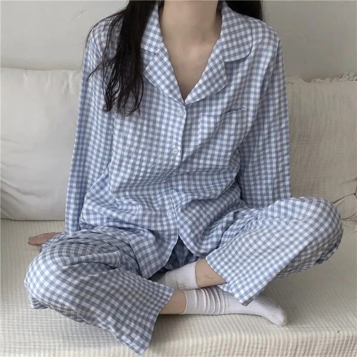Pijamale damă în carouri P2662
