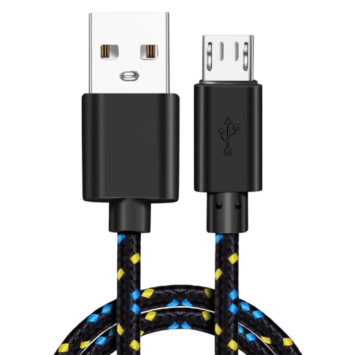 Pikalatauskaapeli USB A - Micro USB 50 cm 2A nailonpunottu data- ja latauskaapeli synkronoi ja lataa puhelimesi ja muut laitteet