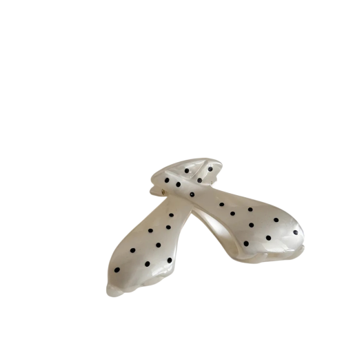 Pince à cheveux à pois 9,2 x 5 cm Pince décorative pour femmes Pince décorative élégante prise ferme accessoire capillaire stylé
