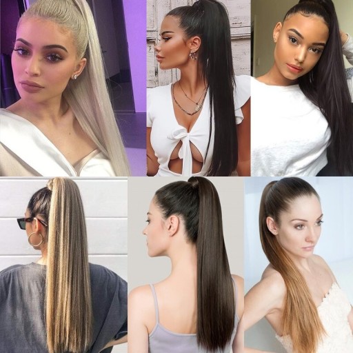 Pince à cheveux en extension de queue de cheval