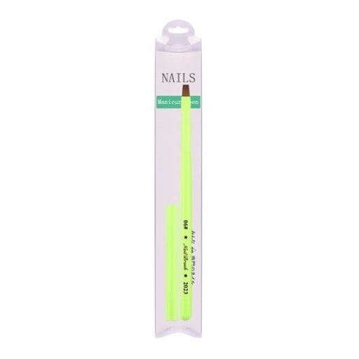 Pincel de cosmética verde NailBrush 2023 9 mm para unhas para desenhos 3D e arte das unhas – pintura delicada para profissionais e uso doméstico