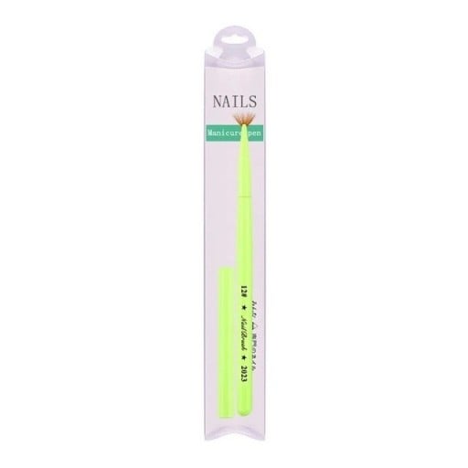 Pincel de Maquilhagem Verde NailBrush 2023 8 mm para unhas para pintura delicada de padrões - Uso profissional e doméstico