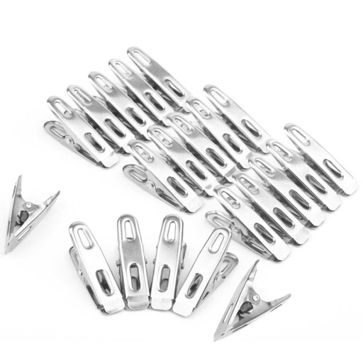 Pinces à linge en acier inoxydable 40 pcs
