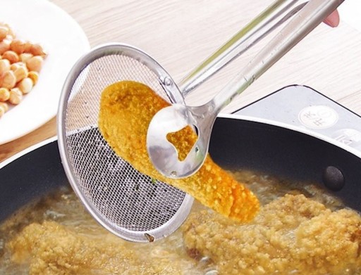Pinces avec tamis pour friture