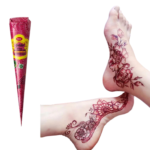 Pink henna Henna til midlertidige tatoveringer Pink pasta til midlertidige tatoveringer