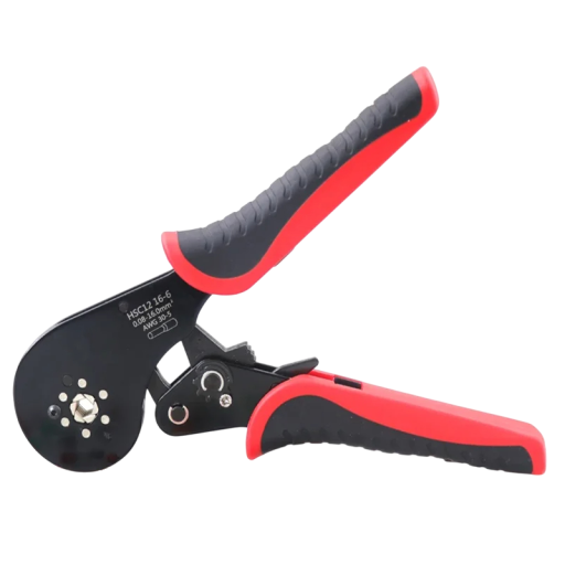 Pinzas de Crimpado HSC12 16-6 205 mm Mini pinzas para terminales tubulares Conectores eléctricos 0,08–16 mm² 30-5 AWG Herramienta manual