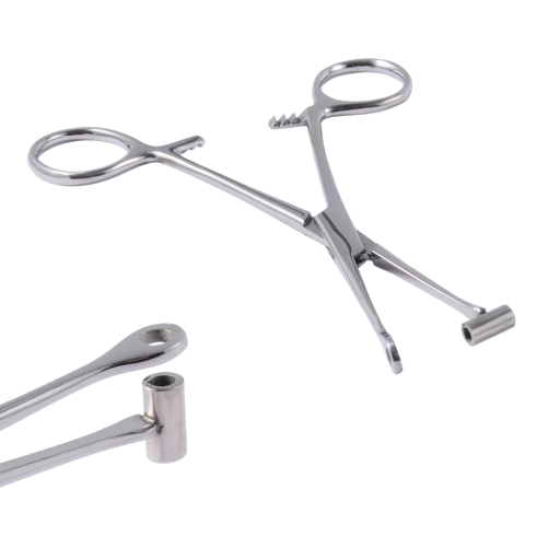 Pinzas de piercing con orificio tubular y redondo de acero inoxidable Herramienta profesional para trabajar con anillos