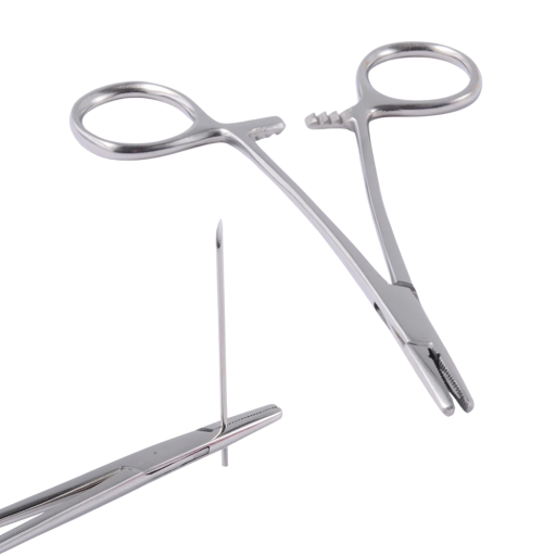 Pinzas de piercing para la introducción de aguja 1 ud Acero inoxidable Guía precisa de aguja Herramienta profesional para piercing