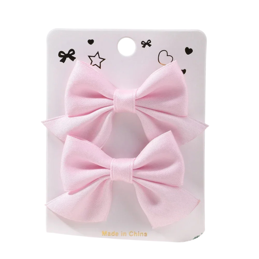 Pinzas para el pelo con lazos, 2 unidades, 6,4 x 3,8 cm, elegante accesorio para el pelo, lazos elegantes para niñas y mujeres, pinzas para el pelo clásicas, bonita decoración