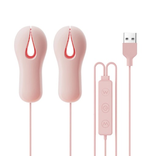 Pinzas vibratorias de silicona para pezones con control por cable en forma de clavijas 10 modos de vibración resistente al agua embalaje discreto