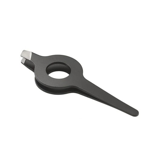 Pinzetta obliqua per sopracciglia 8,2 x 2,8 cm Manico cavo antiscivolo Strumento cosmetico per rimozione precisa dei peli Pinzetta professionale 1 pz