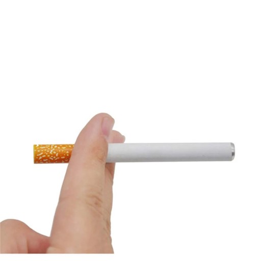 Pipa de metal en forma de cigarrillo 83 mm lavable portátil tubo filtrante pipa de fumar compacta para tabaco