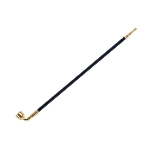Pipa de metal larga para tabaco de 30 cm, forma clásica y estrecha, pipa para fumar de fácil sujeción y uso diario