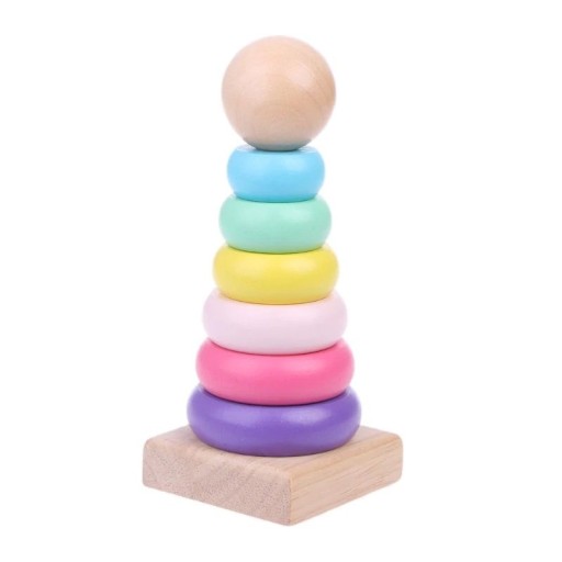 Pirámide plegable de madera