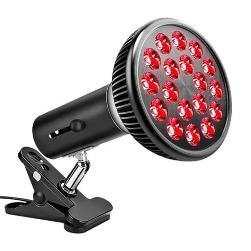 Piros fényű lámpa Duplachip infravörös terápia 660nm 850nm 18 LED 360°-ban forgó tartó Fájdalomcsillapító Regenerációs EU dugó