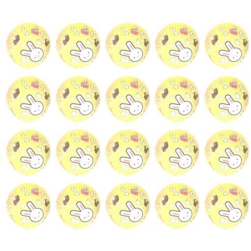 Pirottini in carta per muffin 100 pz Carta antiaderente non assorbe il grasso Altezza 3,2 cm Diametro del fondo 5 cm e diametro superiore 6,8 cm