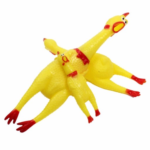 Pirrande gummikyckling för hundar