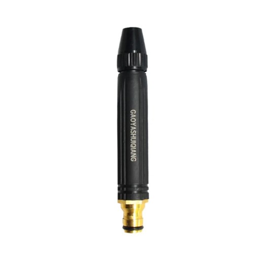 Pistol de grădină cu presiune dreaptă, rezistent, cu conector pentru suzetă, pentru curățare și udare, 16,4 cm
