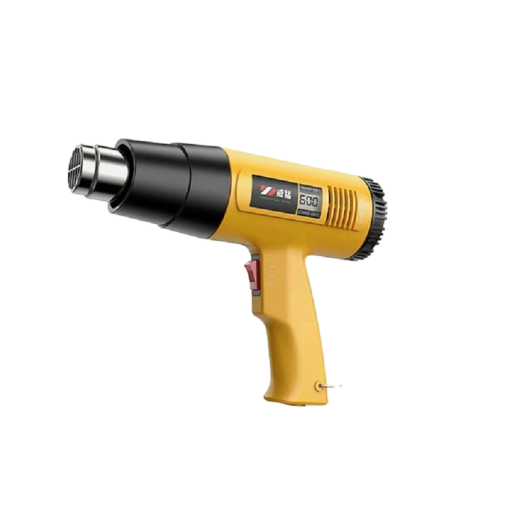 Pistola ad aria calda con display LCD 220 V 2500 W Mini pistola ad aria calda Attrezzatura per saldatura 25 x 20 x 7,4 cm