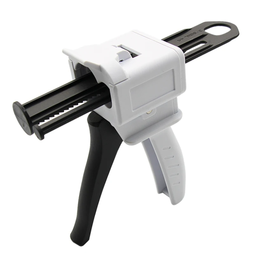 Pistolă de dozare 4:1 pentru amestecarea materialelor pentru amprente dentare Aplicare precisă a materialelor stomatologice Mâner ergonomic Utilizare în laborator