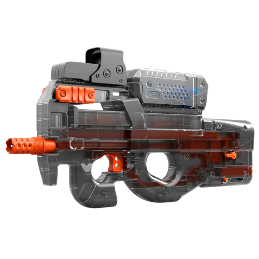 Pistola elétrica para crianças com bolas de gel Arma totalmente automática para crianças Bateria recarregável 500mAh Brincadeira segura Diversão em ação