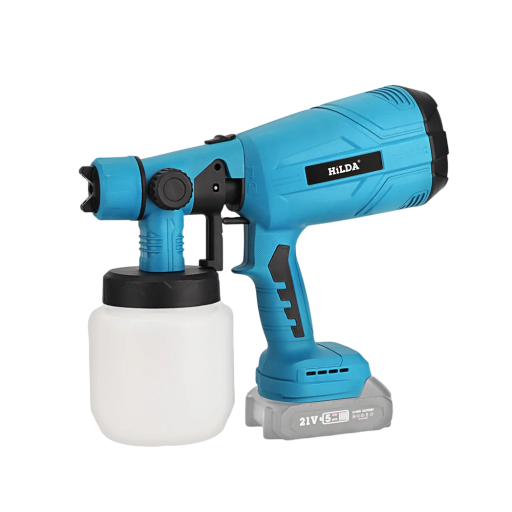 Pistola elettrica a spruzzo a batteria per vernice 800 ml 29 x 28 x 14,5 cm Senza batteria Pistola per pitturare pareti, legno e metallo