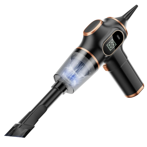 Pistolet à air pour le nettoyage de voiture Aspirateur à air rechargeable Souffleur de poussière électrique avec air comprimé Mini aspirateur portable Pistolet de gonflage