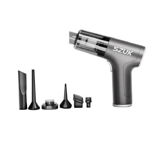 Pistolet à air pour le nettoyage de voiture Nettoyeur à air sans fil Souffleur électrique à air comprimé Mini aspirateur portable 20 x 18 x 5,5 cm