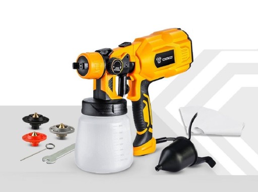 Pistolet à peinture 800 ml 120 W avec accessoires