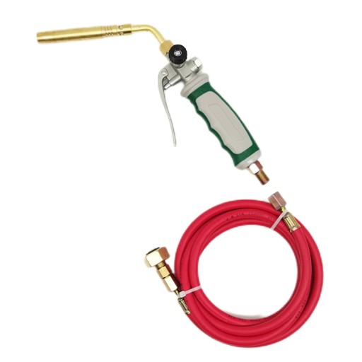 Pistolet de soudage au gaz liquide Double interrupteur 1,6 m tuyau en caoutchouc Chalumeau manuel Soudage industriel Réparations Bricolage