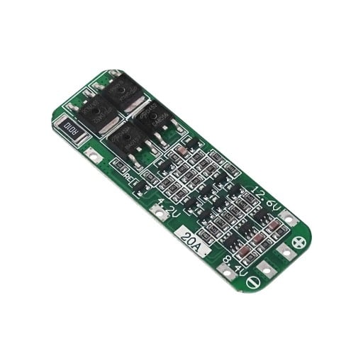 Placa de protección BMS Li-ion 3S 20A para baterías 18650 12,6V módulo de carga PCB de celdas LiPo con protección contra sobrecarga para motor