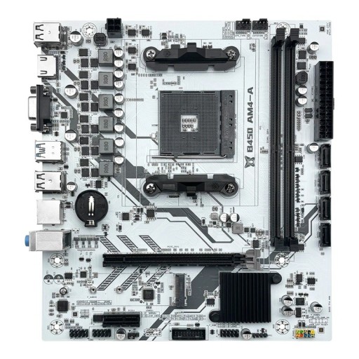 Placa mãe MACHINIST B450 AM4 com suporte para AMD Ryzen 1–5 DDR4 64GB dual-channel M.2 NVME HDMI VGA USB3.0 gigabit LAN micro ATX