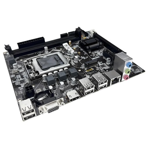 Placa-mãe para jogos MOUGOL H61M LGA1155 DDR3 RAM PCIeX16 M.2 NVME suporte para CPU Intel Core de 2./3. geração DVI para computadores de secretária