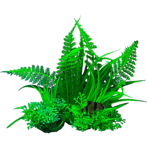 Plantă artificială pentru acvariu 14 cm Iarbă decorativă din plastic moale Vegetație acvatică realistă Adăpost pentru pești Ornament acvaristic fără întreținere