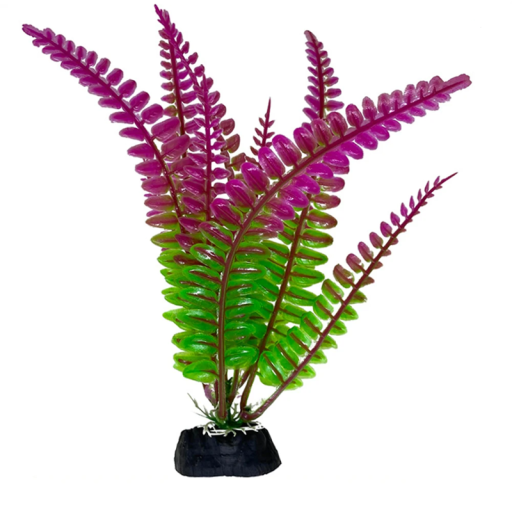Planta de aquário em plástico 4 x 18 cm Decoração aquática artificial Planta simulada Não apodrece Decoração não tóxica para peixes