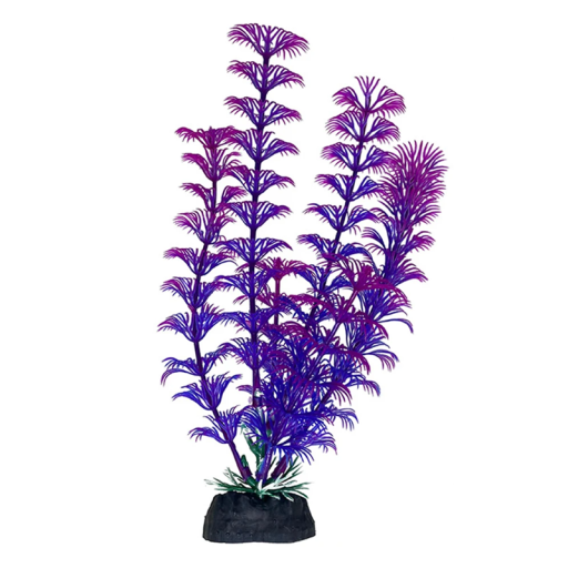 Plante aquatique en plastique pour aquarium 4 x 18 cm Décoration aquaristique artificielle Ornement non pourrissant pour poissons Matériau durable