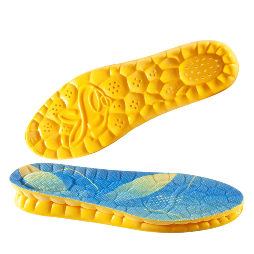 Plantillas de zapatos de color neutro Plantillas de espuma suave Soporte ortopédico Absorción de impactos Diseño transpirable Recortable Uso universal