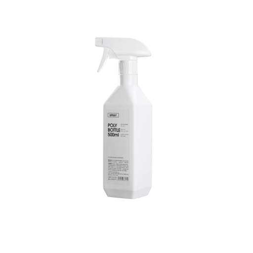 Plastic Sprayfles met Trigger 500 ml 26 × 6,3 cm witte plastic fles voor het vernevelen van water, schoonmaakmiddelen en oplossingen