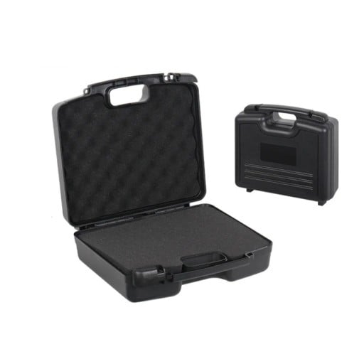 Plastic Tool Case Shockproof Box with Foam Insert 315 x 290 x 108 mm Plastic Black For Instruments and Tools Multifunctional Transport Organiser