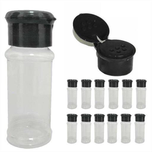 Plastik krydderikrukker 12 stk.