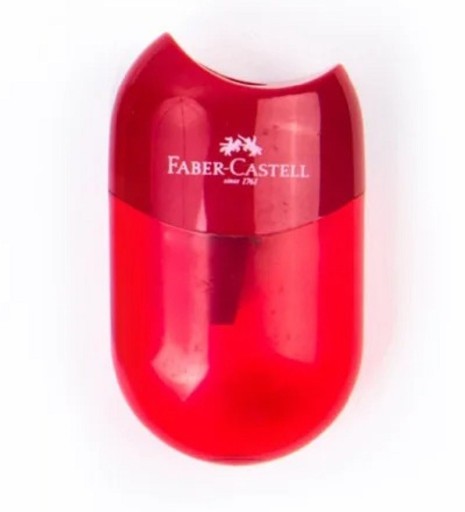 Plastikblyantspidser Kompakt Transparent blyantspidser med enkelt hul 5,6 x 3,2 cm