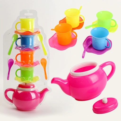 Plastikowy zestaw do herbaty dla dzieci