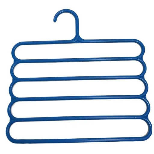 Plastisches Kleiderbügel 31 × 31 cm farbiger mehrstöckiger Bügel mit 5 Ebenen Organizer für Hosen, Schals und Accessoires