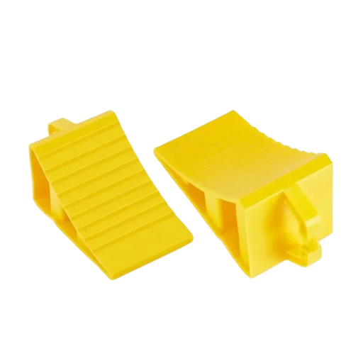 Plastisk dækholder 39x16x18 cm let bærbar kile til bilhjul med skridsikker effekt holdbar sikkerhedsstop